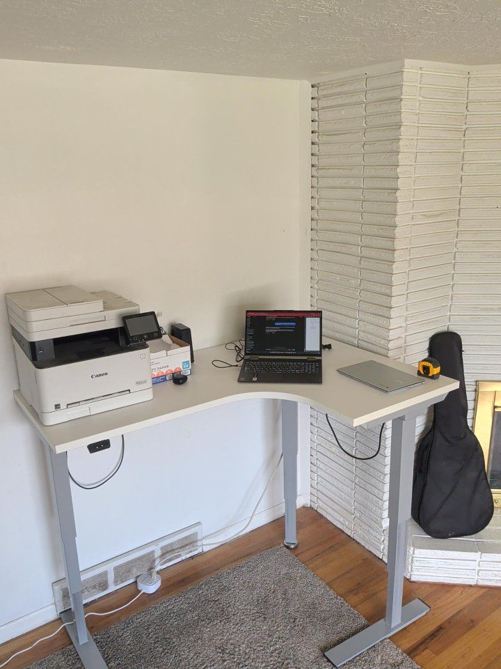 ESI Commercial L-Shaped Electric Standing Desk