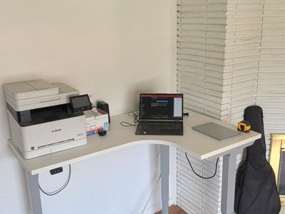 ESI Commercial L-Shaped Electric Standing Desk