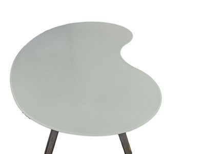 Kidney Bean Glass Top Table