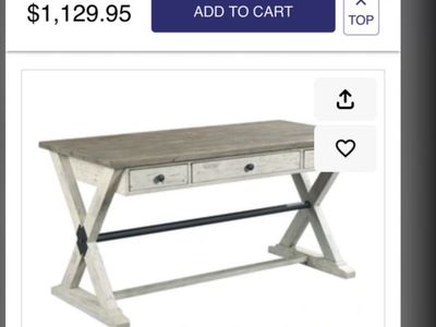 Hammary Reclaimed-Wood Trestle Desk