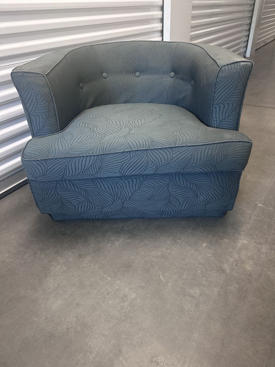 Green accent chair