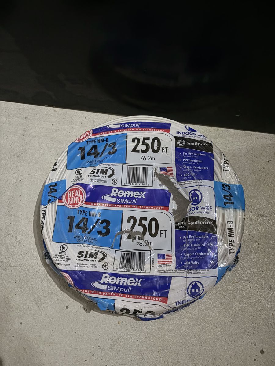 Romex 14/3 250 Ft