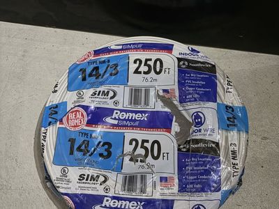 Romex 14/3 250 Ft