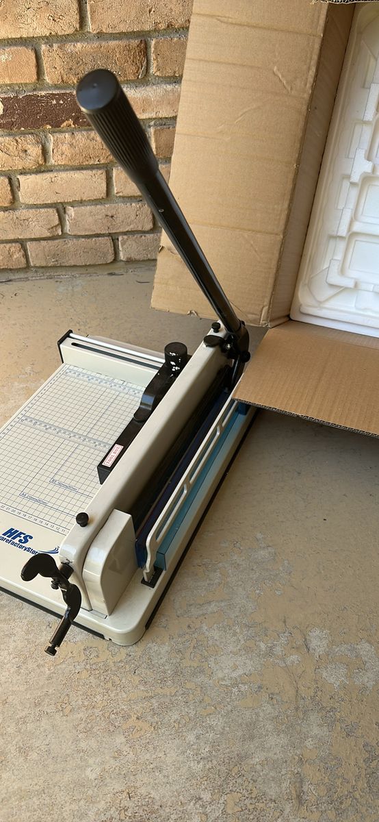 HFS Guillotine Paper Cutter 17" Heavy Duty Stack Paper Photo Trimmer Industrial