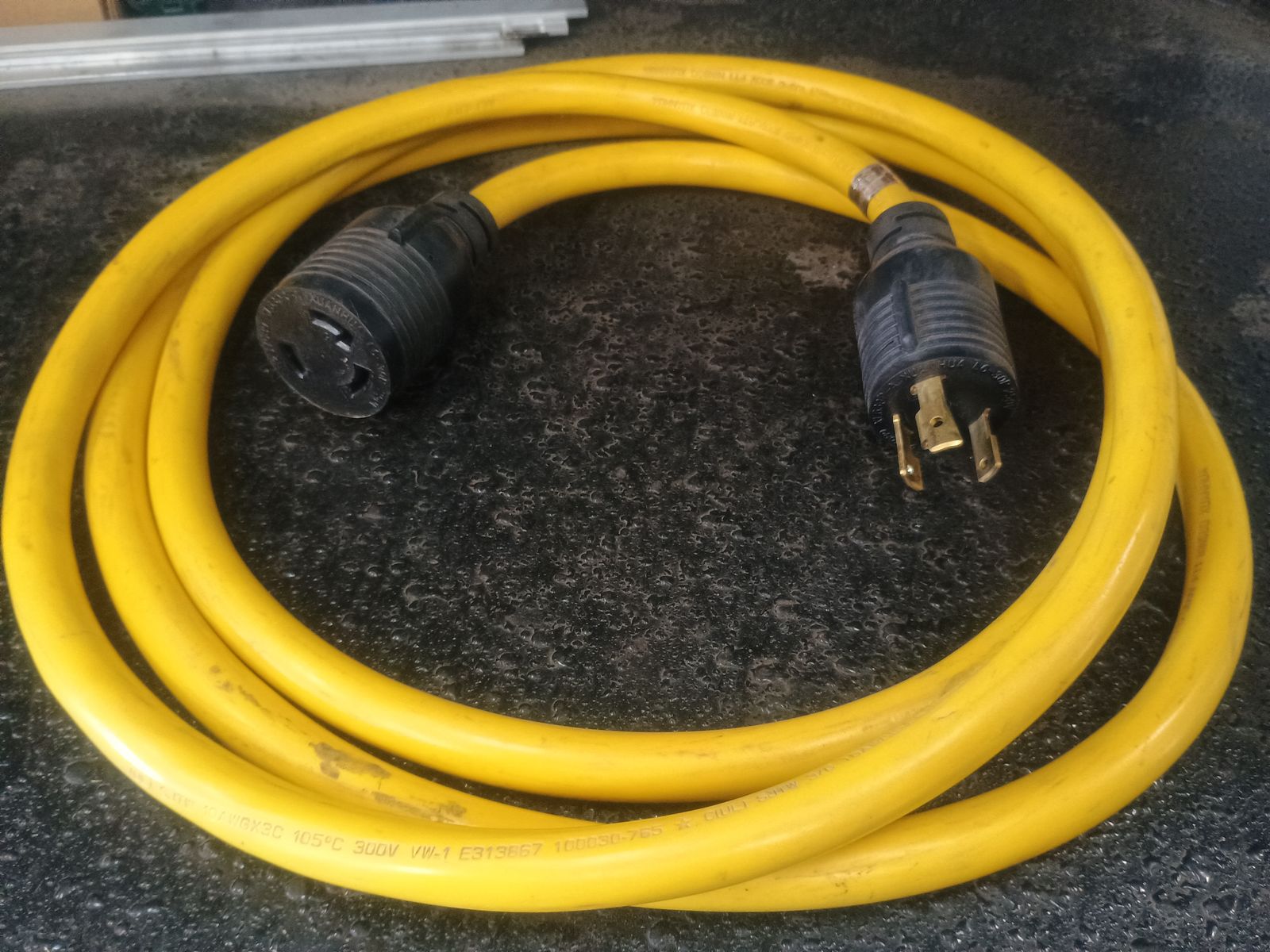 L6-30P to L6-30R 10 foot 10 gauge extension cord