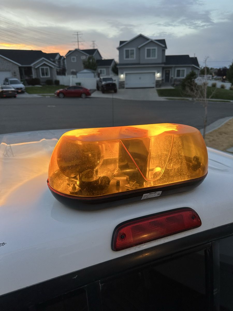 Amber Halogen/Strobe Mini Lightbar 