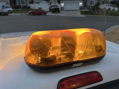 Amber Halogen/Strobe Mini Lightbar