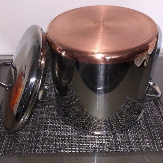 12qt stock pot copper bottom usa