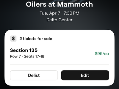 Utah Mammoth vs Edmonton Oilers