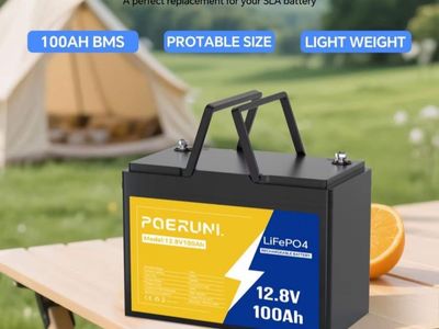 New! 12.8v lithium Lifepo4 battery / Batteries - 12v 100ah Lithium Battery