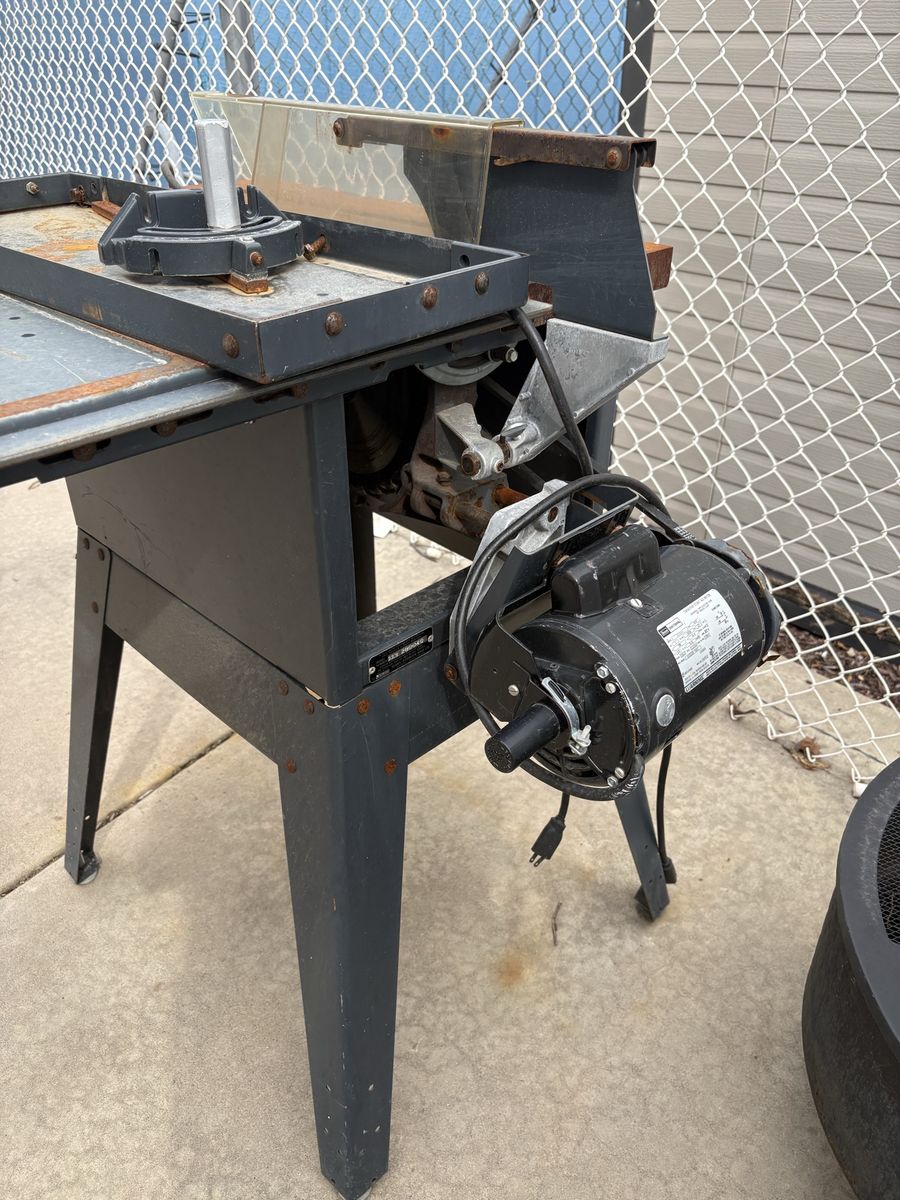 Vintage Craftsman Table Saw with Motor - Used Power Tool