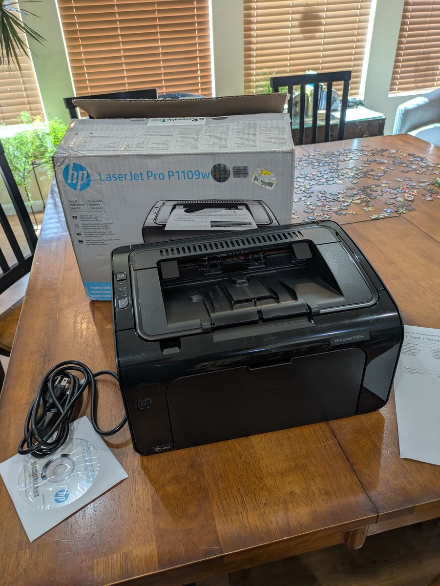 HP desk top Laser Printer Pro P1109w