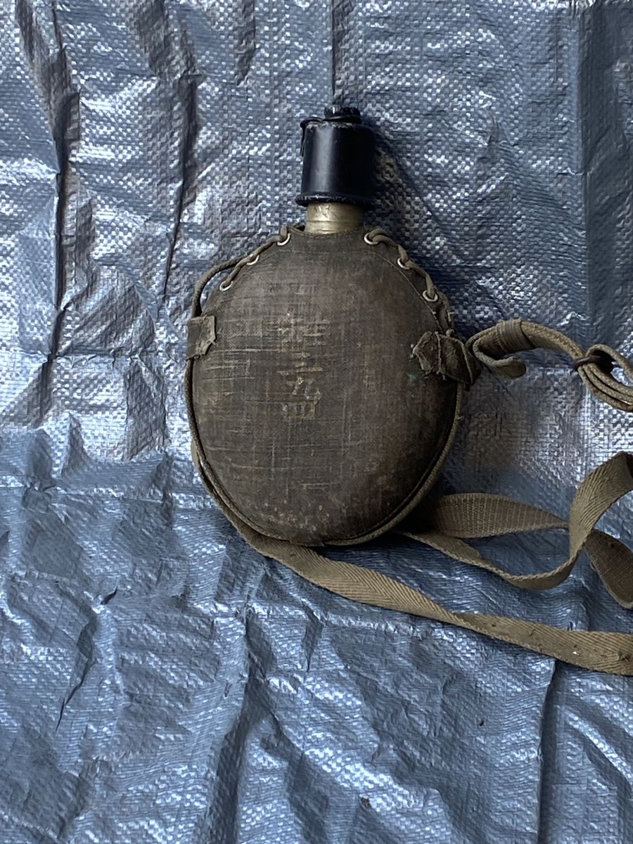 Original WWII Japanese Army Canteen – Okinawa Veteran Bring-Back