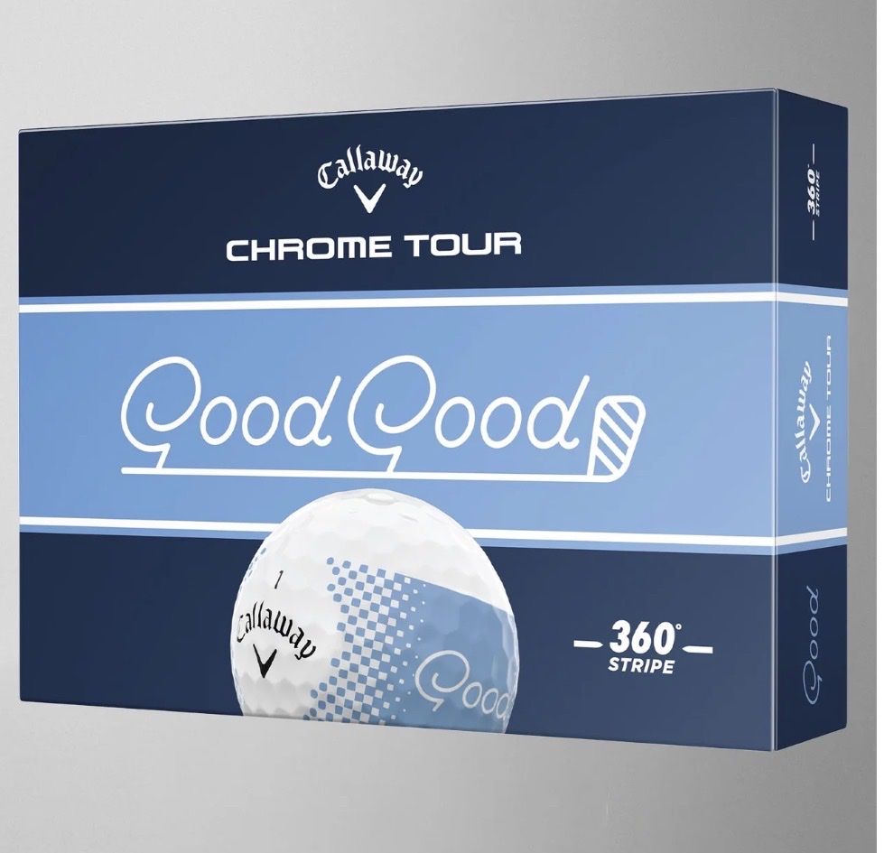 Callaway Chrome Tour Good Good 360 Stripe Golf Balls - New Box