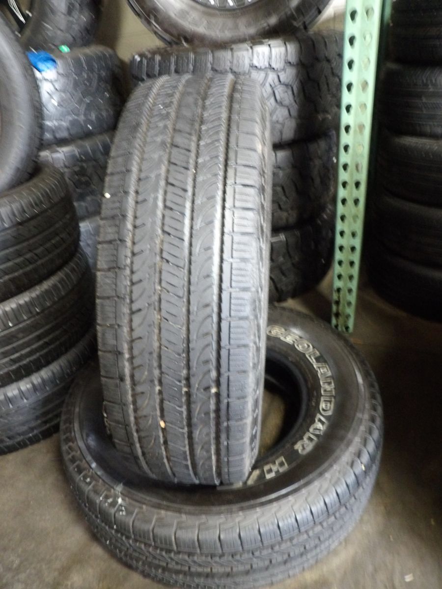 245/75R16 YOKOHAMA GEOLANDAR H/T PAIR OF TWO USED TIRES
