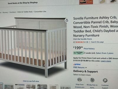 Crib New in Box & High-End Mattress