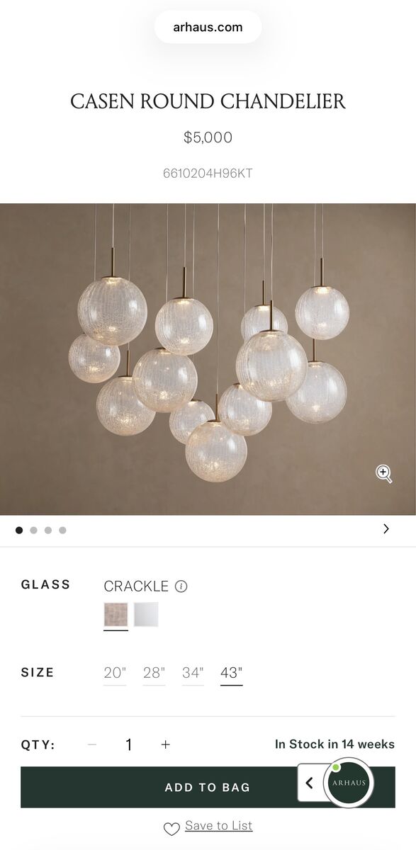 CASEN ROUND CHANDELIER 43