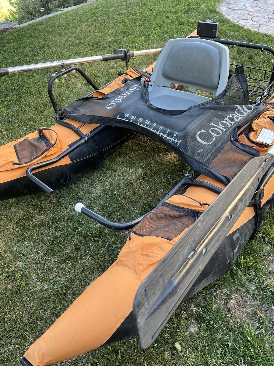 Inflatable Fishing Pontoon with motor