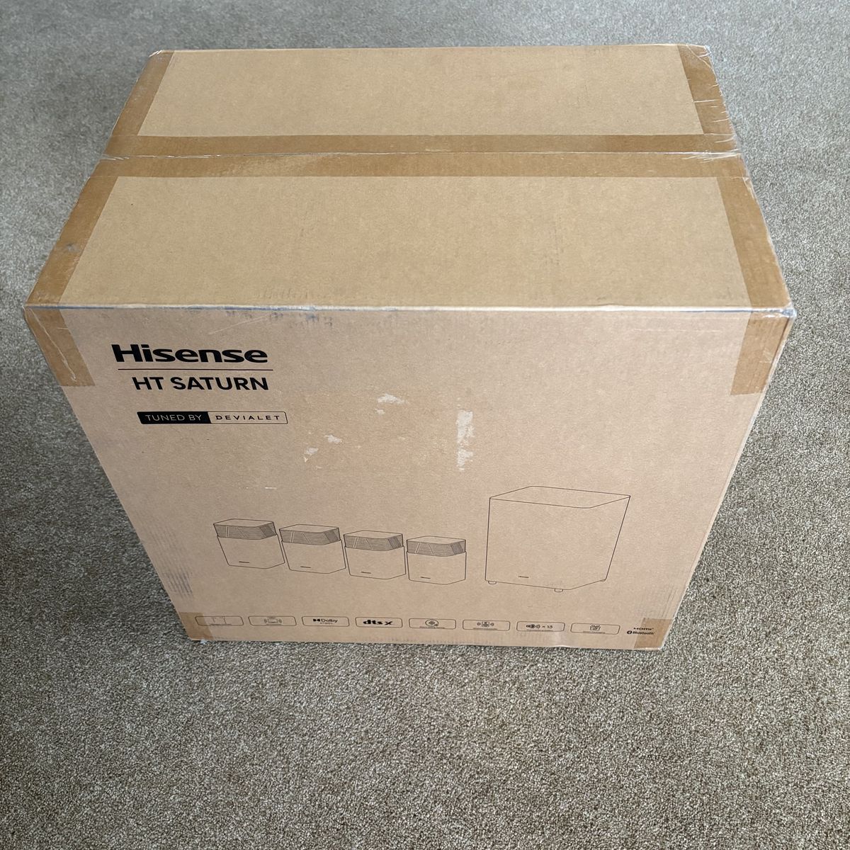 Hisense HT Saturn 4.1.2ch Soundbar with Wireless Subwoofer "New in box"