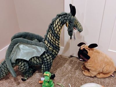 Melissa and doug large dragon, doug and stuff animals
