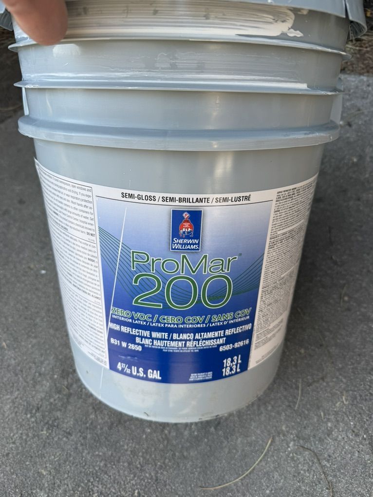 ProMar200 Interior Semi Gloss, 2.5/3 gallon, White