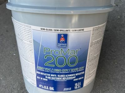 ProMar200 Interior Semi Gloss, 2.5/3 gallon, White