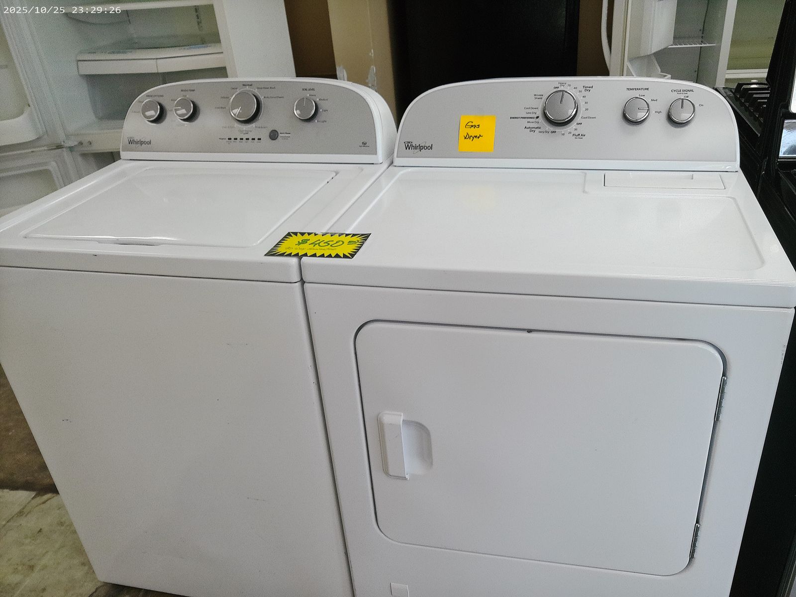 Whirlpool Washer and Dryer~GAS or Electric Dryer Available~90 day Guarantee