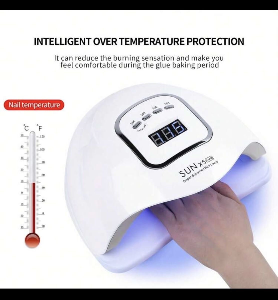 SUN X5 MAX Super Sunuvled Nail Lamp UV LED Light Nail Dryer for Gel Polish