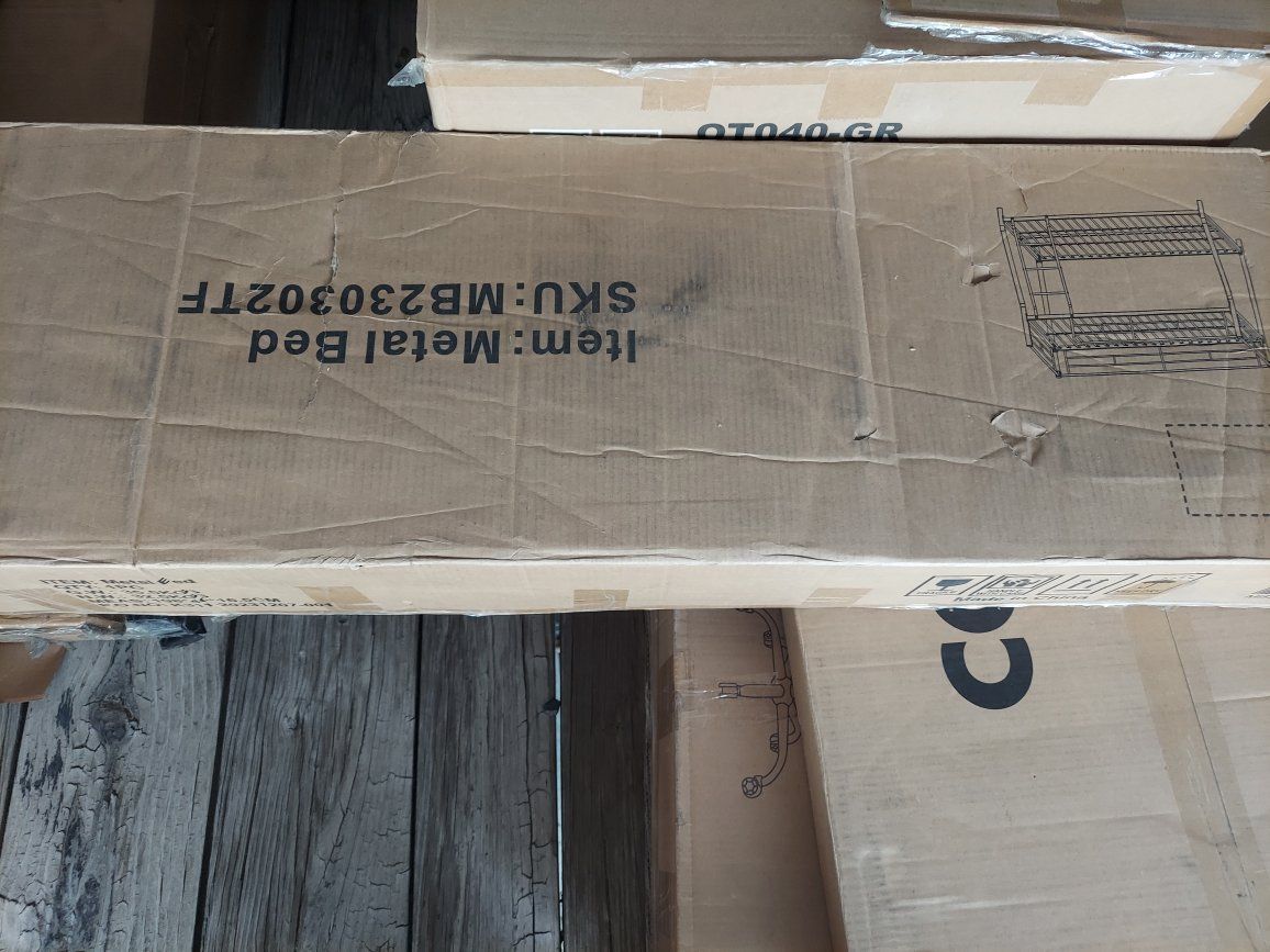 Brand New. Still in Box Metal Bunk Bed Frame with ladder