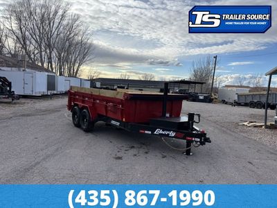 7x14 Liberty LD Dump Trailer - 24" Sides - 15.4K GVWR - 2 Tone Color