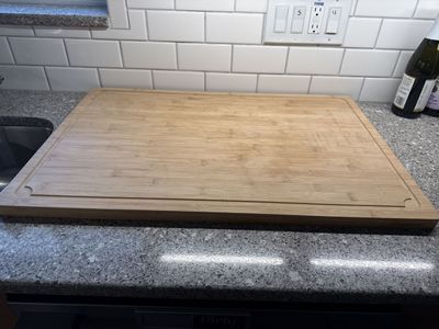 Large Bamboo Cutting Board - Sustainable & Durable Kitchen Essential, Good Condition