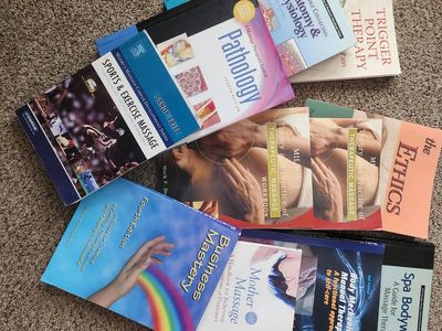 Massage Therapy & Bodywork Textbooks Lot - Pathology, Anatomy, Sports Massage & Ethics