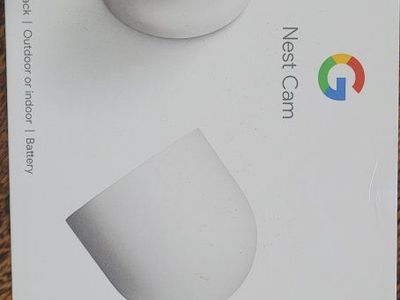 Google Nest Cam (Battery) - 2-Pack, Outdoor or Indoor Smart Home Security Cameras. new never used still in box. 260.00 value.