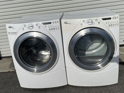 Stackable Whirlpool Duet Washer & Gas Dryer With Wrinkle Control-Free Local Delivery.