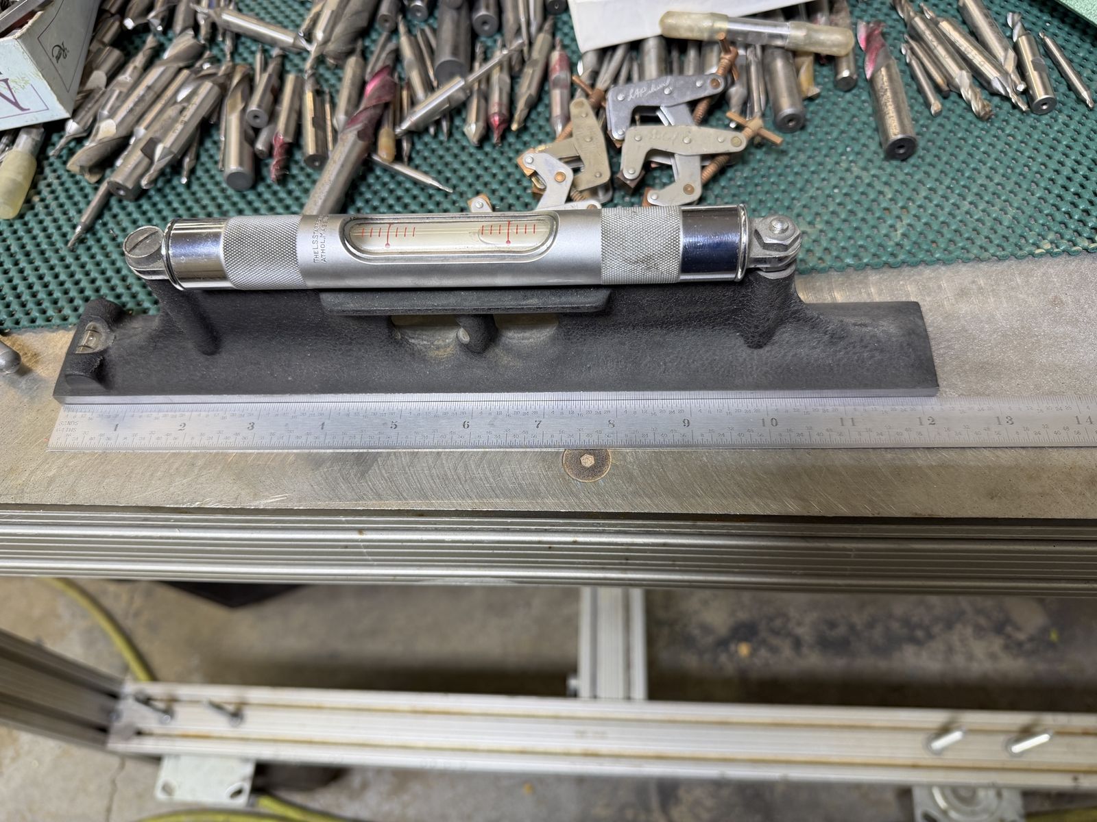 Vintage Starrett 12 Inch Machinists Precision Spirit Level