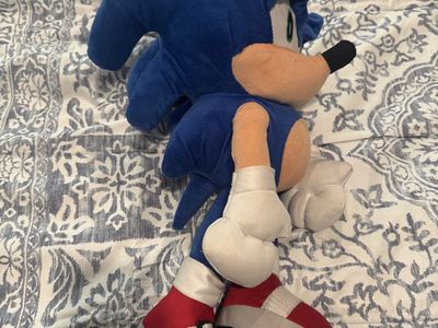 Sonic the Hedgehog Large Plush Toy - Blue, Red, White, Black
