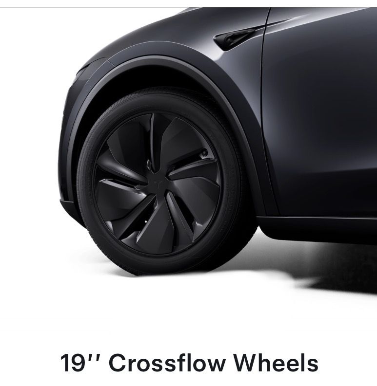 Brand New 19” Tesla Model Y Crossflow Wheels & Tires — Complete OEM Set
