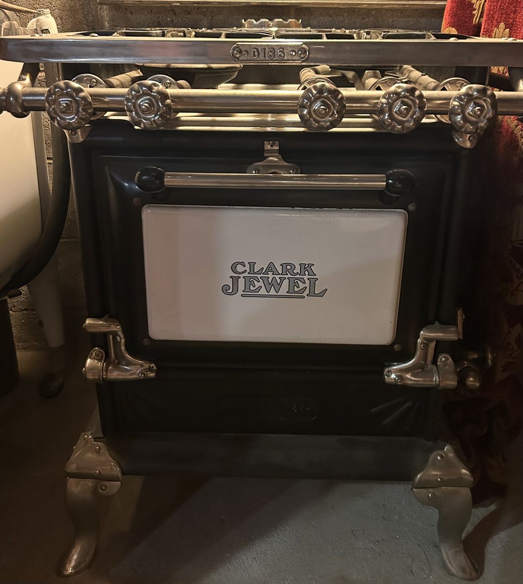 Antique Stove Range Clark Jewel