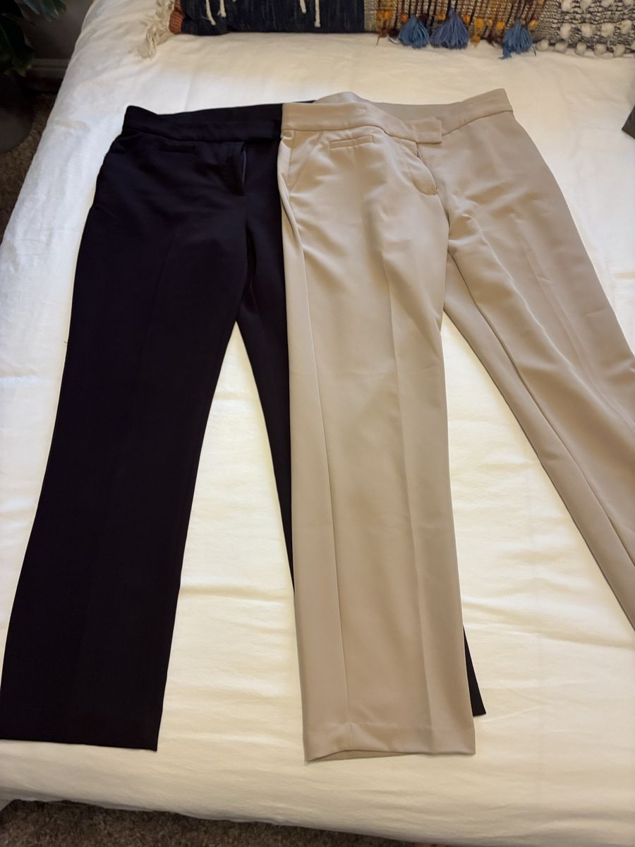 Investments Black & Beige Dress Pants 12R