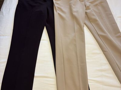 Investments Black & Beige Dress Pants 12R