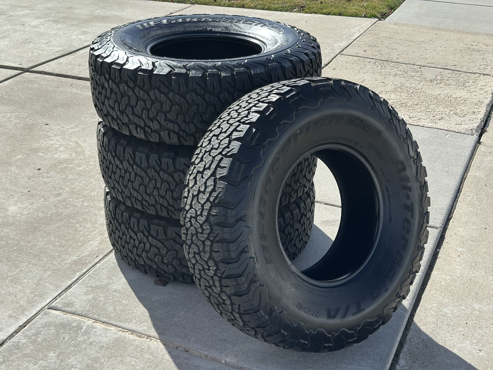 37x12.50R17 BF Goodrich K02 All Terrain T/A Tires TONS of Tread - EVEN wear BFG 37" Raptor R Wrangler