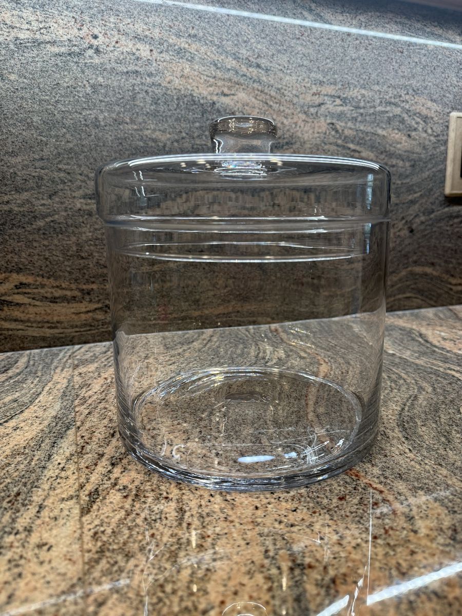 Large Glass Canister w/ Lid