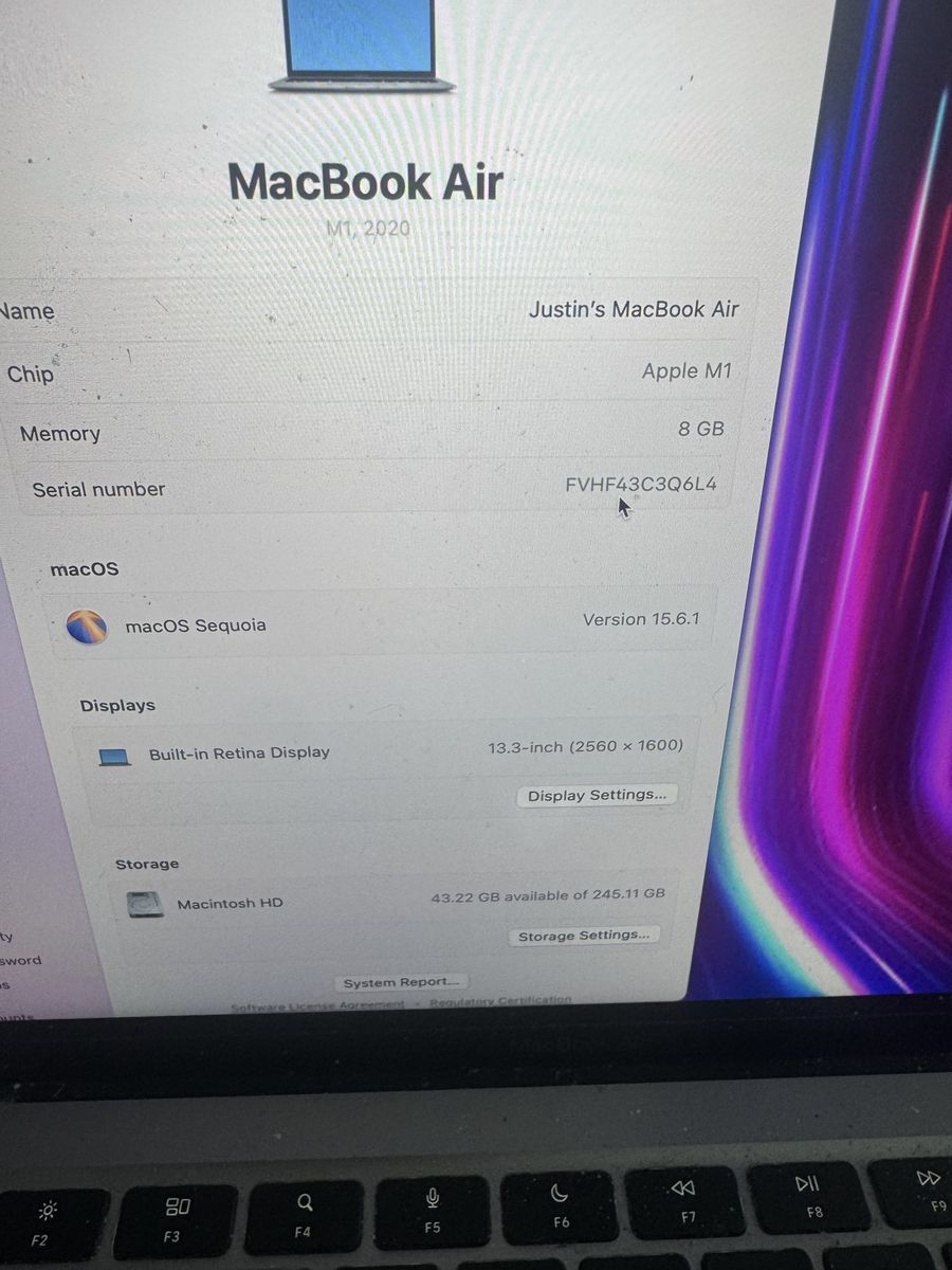 MacBook Air m1 2020