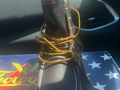 Thorogood Men's Leather Moc Toe Work Boots - Size 9.5