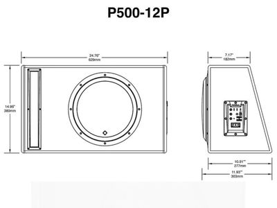 Rockford Fosgate P500-12P car or truck 12” 12 inch Subwoofer Sub with built-in 500 watt amp