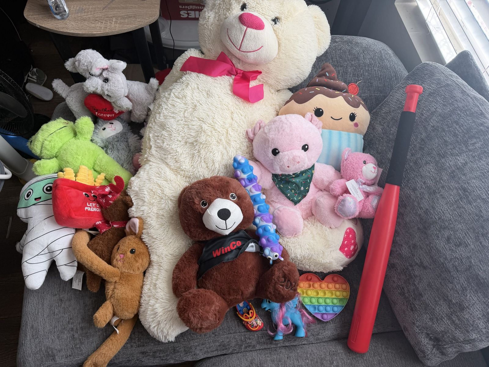 Large Lot of Assorted Stuffed Animals -Free - Excellent Condition