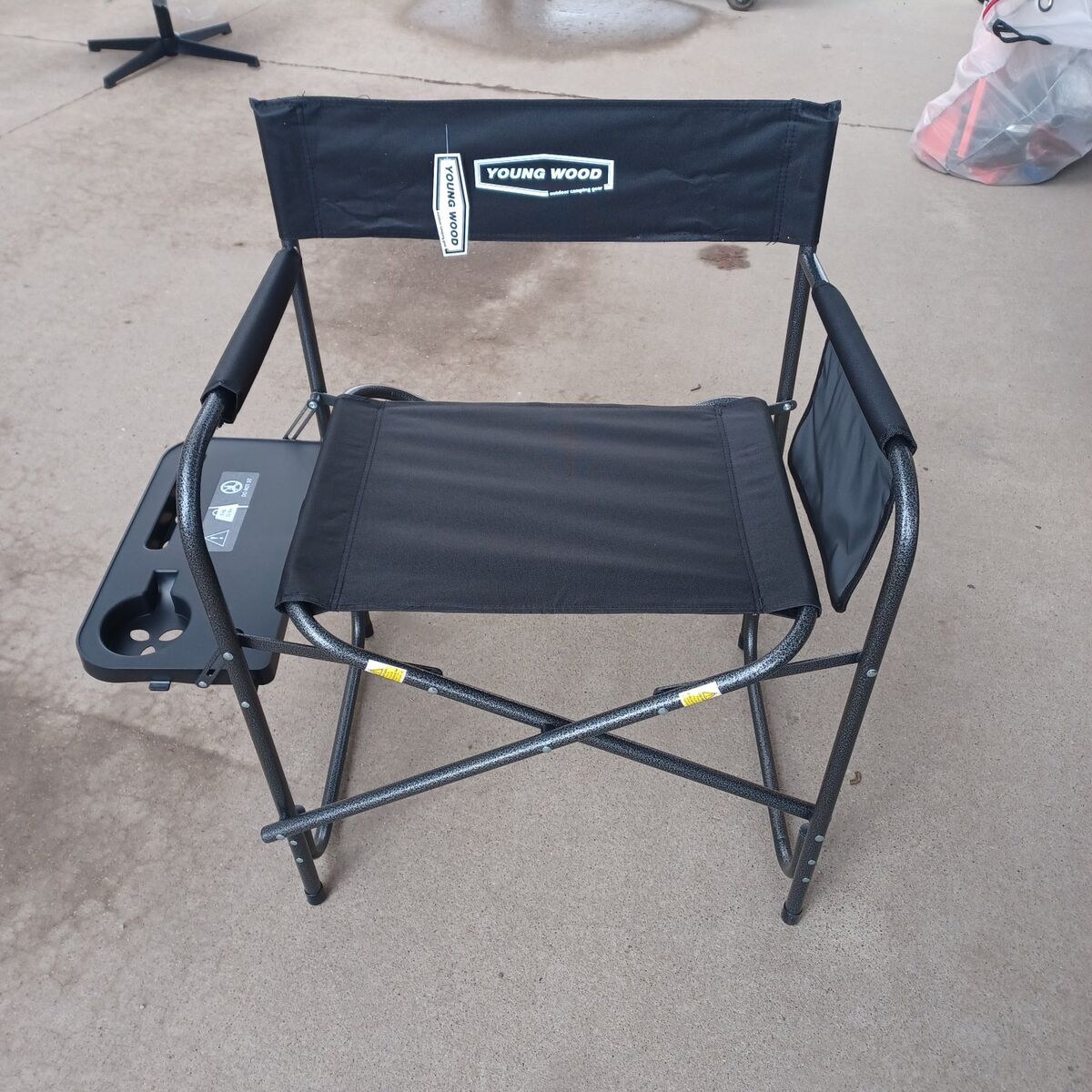 outdoor black directors folding chair