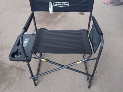 outdoor black directors folding chair