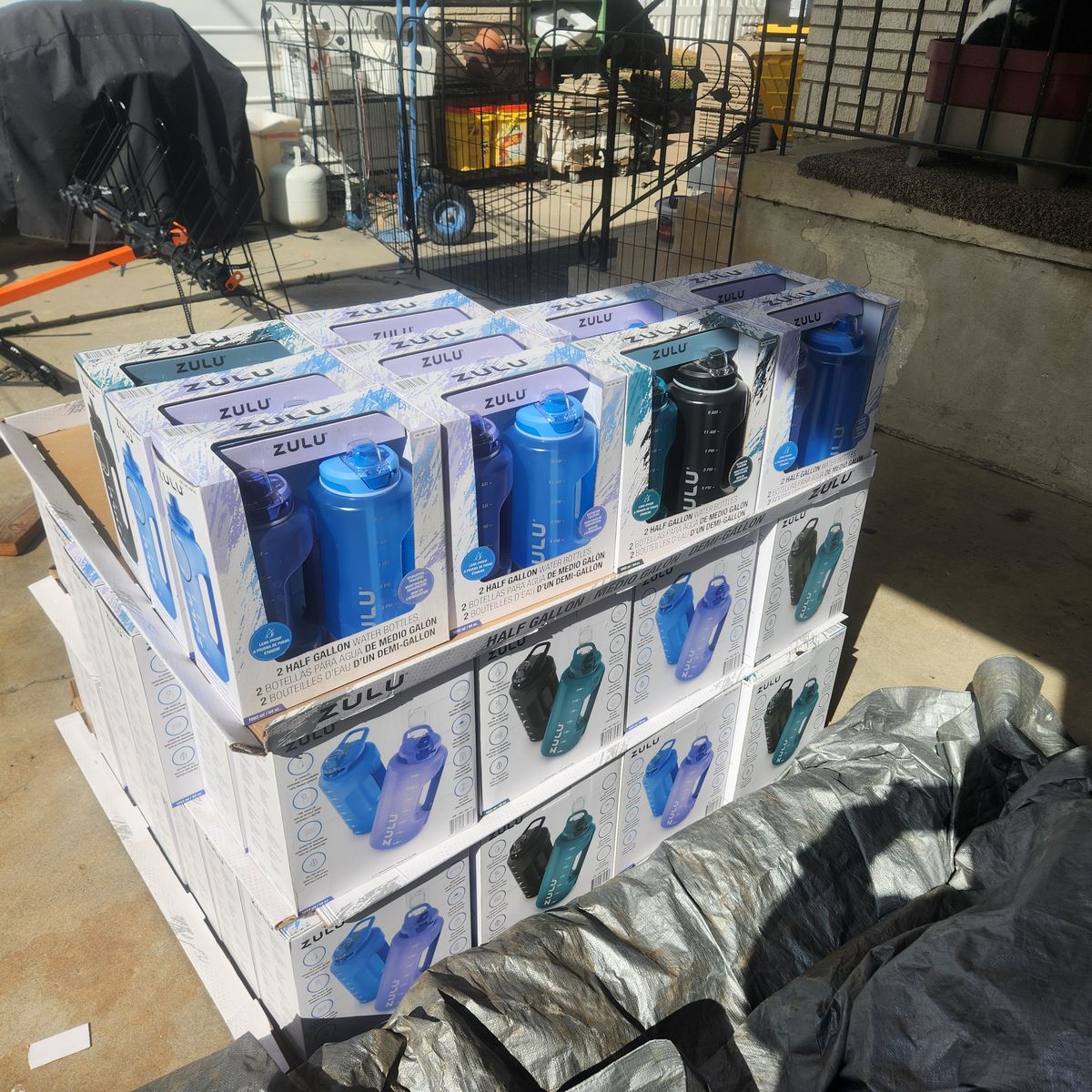 Amazon Arbitrage opportunity:  Water Jugs which sell for $19 on amazon individually.  Will sell approx 120 for $6 each.