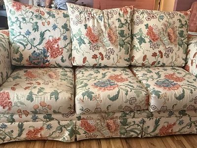 Custom Floral Couch